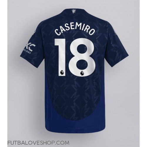 Dres Manchester United Casemiro #18 Preč 2024-25 Krátky Rukáv